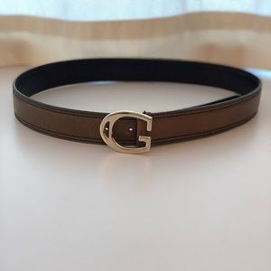 VINTAGE Never Been Worn Gucci Leather Belt (Khaki)